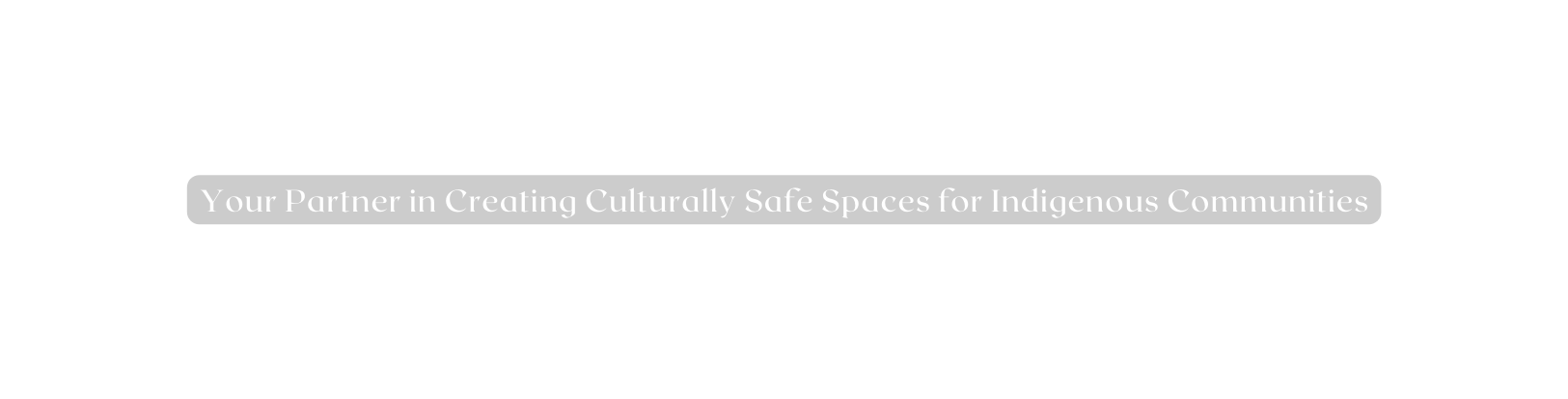 Your Partner in Creating Culturally Safe Spaces for Indigenous Communities